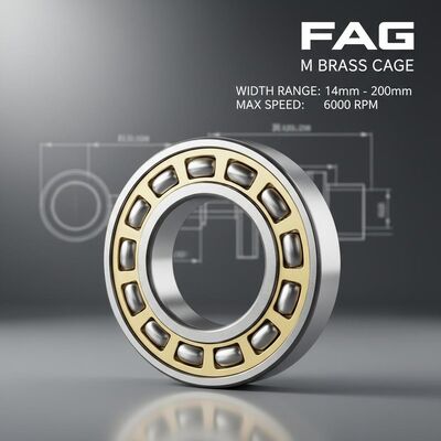 لوله های فلزی FAG با قفس مس برای کاربردهای سنگین با عرض 14mm تا 200mm و سرعت تا 6000 rpm